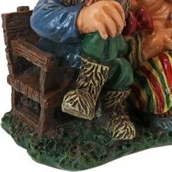 Sunnydaze Decor Sunnydaze Al And Anita On Bench Indoor/Outdoor Lightweight Resin Garden Gnome Couple Outdoor Lawn Statue - 8" H -Sunnydaze Decor GUEST d3448f50 7899 4a82 b324 8059b151b4b0