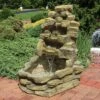 Sunnydaze Decor Sunnydaze 37"H Electric Fiberglass Stone Falls Waterfall Outdoor Water Fountain -Sunnydaze Decor GUEST d3966fc5 bd32 49b1 bc24 ac07d4b01015