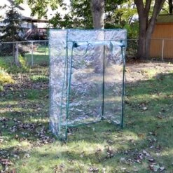 Sunnydaze Decor Sunnydaze Outdoor Deluxe Portable Large Potted Plant And Starter Tomato Plant Greenhouse With Roll-Up Door - Clear -Sunnydaze Decor GUEST d4cf6e1b a3c4 4e4e be8f a850ee1c65ee