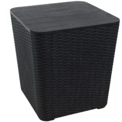 Sunnydaze Decor Sunnydaze Rattan Design Outdoor Side Table With Storage - 11.5-Gal. -Sunnydaze Decor GUEST d4ffe783 9eb9 487e bb08 a8a2edfd807d