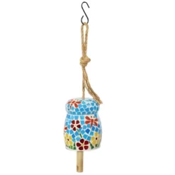 Sunnydaze Decor Sunnydaze Outdoor Spring Flowers Mosaic Glass Wind Chime Bell - 7" -Sunnydaze Decor GUEST d7b3fff6 c482 44da a71d 5310e0dcb6ac