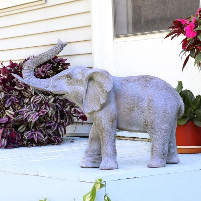 Sunnydaze Decor Sunnydaze 18.5" Elijah The Excellent Elephant Indoor And Outdoor Garden And Home Statue 6 Sunnydaze Decor Sunnydaze 18.5" Elijah The Excellent Elephant Indoor And Outdoor Garden And Home Statue - Image 4