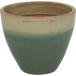 Sunnydaze Decor Sunnydaze Resort Outdoor/Indoor High-Fired Glazed UV And Frost-Resistant Ceramic Flower Pot Planter With Drainage Holes - 13" Diameter -Sunnydaze Decor GUEST db3f7640 fba0 4181 a7dc 7a45c6a68059