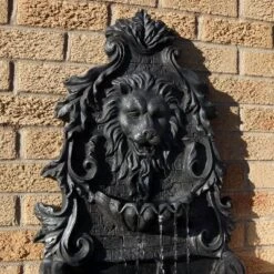 Sunnydaze Decor Sunnydaze 30"H Solar-Powered With Battery Pack Polyresin Stoic Courage Lion Head Outdoor Wall-Mount Fountain 15 Sunnydaze Decor Sunnydaze 30"H Solar-Powered With Battery Pack Polyresin Stoic Courage Lion Head Outdoor Wall-Mount Fountain -Sunnydaze Decor GUEST dbddd6c2 1f53 4302 bc1c 0168c736476a