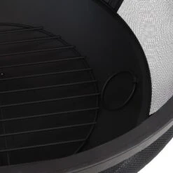 Sunnydaze Decor Sunnydaze Outdoor Portable Camping Or Backyard Flaming Sphere Ball Fire Pit With Built-In Spark Screen - 30" - Black -Sunnydaze Decor GUEST dc9cd04b c3be 4b2b be74 3cb7c0af1cf5