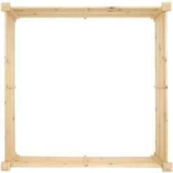 Sunnydaze Decor Sunnydaze Outdoor Square Wood Raised Garden Bed For Flower, Vegetable, And Herb Gardening - 48" Square - Brown -Sunnydaze Decor GUEST dcc985d8 e759 4de2 83ba 30e4919bcfbf