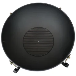 Sunnydaze Decor Sunnydaze Outdoor Camping Or Backyard Steel Victorian Fire Pit Bowl With Handles And Spark Screen - 25" - Black -Sunnydaze Decor GUEST de71e094 dfba 4827 a809 b526c09eb5a2