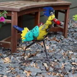 Sunnydaze Decor Sunnydaze Indoor/Outdoor Metal Roadrunner Garden Statue, 12"