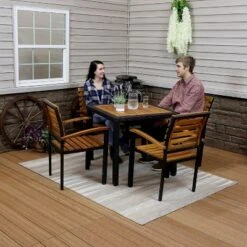 Sunnydaze Decor Sunnydaze Julian 5pc Resin Wicker And Acacia Wood Outdoor Patio Dining Set 23 Sunnydaze Decor Sunnydaze Julian 5pc Resin Wicker And Acacia Wood Outdoor Patio Dining Set -Sunnydaze Decor GUEST e1dcd15b 7766 4eba 984c 4be10e729097