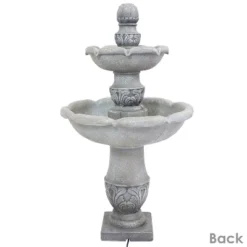 Sunnydaze Decor Sunnydaze 50"H Electric Fiberglass Reinforced Concrete 2-Tier French Garden Design Outdoor Water Fountain, Dusty Gray 17 Sunnydaze Decor Sunnydaze 50"H Electric Fiberglass Reinforced Concrete 2-Tier French Garden Design Outdoor Water Fountain, Dusty Gray -Sunnydaze Decor GUEST e42edaec 19c0 42b1 9636 b3ec0d9515ce