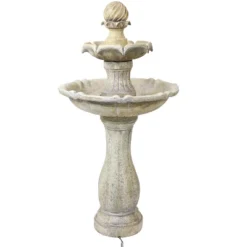 Sunnydaze Decor Sunnydaze 45" H Outdoor Arcade 2-Tier Solar Water Fountain With Battery Backup And LED Light 21 Sunnydaze Decor Sunnydaze 45" H Outdoor Arcade 2-Tier Solar Water Fountain With Battery Backup And LED Light -Sunnydaze Decor GUEST e61e9130 1429 4ded 9976 6f7ca8ff3109