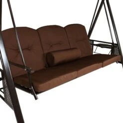 Sunnydaze Decor Sunnydaze Outdoor 3-Person Aluminum Patio Swing With Adjustable Canopy, Cushions And Pillow 13 Sunnydaze Decor Sunnydaze Outdoor 3-Person Aluminum Patio Swing With Adjustable Canopy, Cushions And Pillow -Sunnydaze Decor GUEST e72a876c d1ca 4ee5 b794 90076dfdaae4