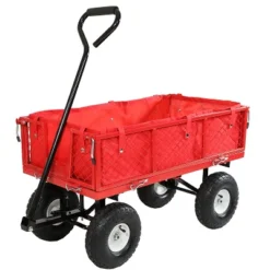 Sunnydaze Decor Sunnydaze Outdoor Lawn And Garden Heavy-Duty Steel Utility Cart With Removable Sides And Weather-Resistant Polyester Liner 22 Sunnydaze Decor Sunnydaze Outdoor Lawn And Garden Heavy-Duty Steel Utility Cart With Removable Sides And Weather-Resistant Polyester Liner -Sunnydaze Decor GUEST e896d862 1935 40c3 a6fb 0ec56c619a97