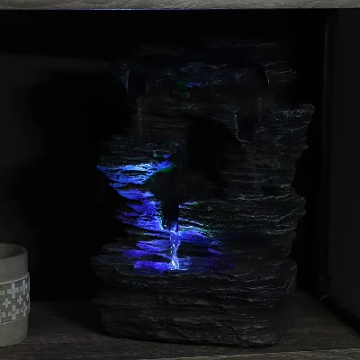 Sunnydaze Decor Sunnydaze Indoor Decorative Five Stream Rock Cavern Tabletop Water Fountain With Multi-Colored LED Lights - 13" 8 Sunnydaze Decor Sunnydaze Indoor Decorative Five Stream Rock Cavern Tabletop Water Fountain With Multi-Colored LED Lights - 13" - Image 6