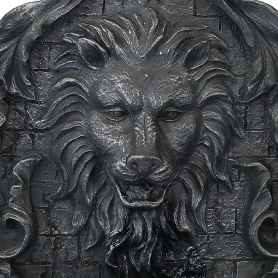Sunnydaze Decor Sunnydaze 30"H Solar-Powered With Battery Pack Polyresin Stoic Courage Lion Head Outdoor Wall-Mount Fountain 6 Sunnydaze Decor Sunnydaze 30"H Solar-Powered With Battery Pack Polyresin Stoic Courage Lion Head Outdoor Wall-Mount Fountain - Image 4