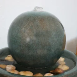 Sunnydaze Decor Sunnydaze Indoor Home Decorative Smooth Glazed Ceramic Orb Tabletop Water Fountain Feature - 7" - Green 15 Sunnydaze Decor Sunnydaze Indoor Home Decorative Smooth Glazed Ceramic Orb Tabletop Water Fountain Feature - 7" - Green -Sunnydaze Decor GUEST eb6d0470 4ddf 49ab b5ec 84813ff642a3