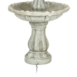 Sunnydaze Decor Sunnydaze Outdoor 2-Tier Solar Powered Water Fountain With Battery Backup And Submersible Pump - 35" -Sunnydaze Decor GUEST eb793c75 689e 4ade b61b 0b71fcee5222