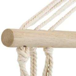 Sunnydaze Decor Sunnydaze Outdoor Printed Polycotton Fabric Hammock Chair With Armrests And Hardwood Spreader Bar - 300 Lb Capacity - Natural 15 Sunnydaze Decor Sunnydaze Outdoor Printed Polycotton Fabric Hammock Chair With Armrests And Hardwood Spreader Bar - 300 Lb Capacity - Natural -Sunnydaze Decor GUEST ec72aab9 8bd3 4f81 b56d 084becdc6811 1