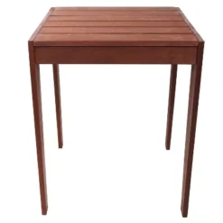 Sunnydaze Decor Sunnydaze Outdoor Meranti Wood With Mahogany Teak Oil Finish Square Wooden Patio Table - 23.75" - Brown -Sunnydaze Decor GUEST ee26520e c76e 4cb7 b575 50cf90ae0d22