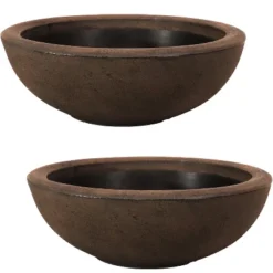 Sunnydaze Decor Sunnydaze Indoor/Outdoor Patio, Garden, Or Porch Weather-Resistant Double-Walled Percival Flower Pot Planter - 20.75" - Sable Finish -Sunnydaze Decor GUEST ee655cb1 ed2c 409a 927a 6929afa60b6c
