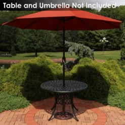 Sunnydaze Decor Sunnydaze Outdoor Heavy-Duty Cast Iron Celtic Knot Design Patio Yard Round Umbrella Base Stand - 17" - Bronze -Sunnydaze Decor GUEST f01ae6e7 c2a9 44ce 9695 076e64f177dc