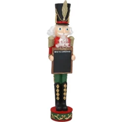 Sunnydaze Decor Sunnydaze Indoor/Outdoor Porch Or Living Room Polyresin Friedrich The Nutcracker With Sign Christmas Holiday Decoration - 36" -Sunnydaze Decor GUEST f3c37c2f 6087 4eb6 b9c9 4d6eb07d01eb