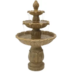 Sunnydaze Decor Sunnydaze 46"H Electric Polystone 3-Tier Classic Tulip Outdoor Water Fountain 22 Sunnydaze Decor Sunnydaze 46"H Electric Polystone 3-Tier Classic Tulip Outdoor Water Fountain -Sunnydaze Decor GUEST f426159a 0882 40cc acb4 dc12162aa5f3
