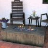 Sunnydaze Decor Sunnydaze Rustic Rectangular Propane Gas Fire Pit Table With Outdoor Weather-Resistant Durable Cover And Lava Rocks - 48" L - Faux Wood -Sunnydaze Decor GUEST f4645284 d1bf 4d11 85ab af39da92d80b