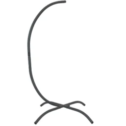 Sunnydaze Decor Sunnydaze Durable Steel Egg Chair Stand With Curved Leg Base, Hardware, And Powder-Coated Finish - 78" H - Gray 9 Sunnydaze Decor Sunnydaze Durable Steel Egg Chair Stand With Curved Leg Base, Hardware, And Powder-Coated Finish - 78" H - Gray -Sunnydaze Decor GUEST f60e52f3 652d 44e5 818f 221eb79e77f0