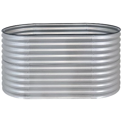 Sunnydaze Decor Sunnydaze Large Oval Steel Raised Garden Bed - Stand-Up Height - 62.5" W X 32" H 8 Sunnydaze Decor Sunnydaze Large Oval Steel Raised Garden Bed - Stand-Up Height - 62.5" W X 32" H - Image 6