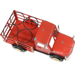 Sunnydaze Decor Sunnydaze Rustic Truck Metal Wine Rack - Red -Sunnydaze Decor GUEST f7146bce b37b 4b5f b083 42393a359f77