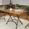 Sunnydaze Decor Sunnydaze Indoor/Outdoor Chestnut Wood Large Folding Patio Family Dining Table - 31" - Brown -Sunnydaze Decor GUEST f72232a4 2990 4ced 83e3 cc5738894be1