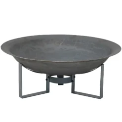 Sunnydaze Decor Sunnydaze Outdoor Camping Or Backyard Cast Iron With Heat Resistant Finish Modern Round Fire Pit Bowl With Stand - 23" - Bronze -Sunnydaze Decor GUEST f7a8e5d9 8b0e 43d9 a0c9 974ec36a94c5