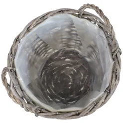 Sunnydaze Decor Sunnydaze Gray Willow Wicker Planter Baskets With Handles And Plastic Lining - Set Of 5 15 Sunnydaze Decor Sunnydaze Gray Willow Wicker Planter Baskets With Handles And Plastic Lining - Set Of 5 -Sunnydaze Decor GUEST f7da214a 00fa 4cb2 8d1b 749222eeb9bc