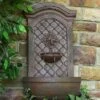 Sunnydaze Decor Sunnydaze 31"H Solar-Powered With Battery Pack Polystone Rosette Leaf Outdoor Wall-Mount Fountain 2 Sunnydaze Decor Sunnydaze 31"H Solar-Powered With Battery Pack Polystone Rosette Leaf Outdoor Wall-Mount Fountain -Sunnydaze Decor GUEST f837e4ed b373 4af5 8a0f 35d076b83fa8