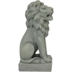 Sunnydaze Decor Sunnydaze Outdoor Concrete Noble Beast Sitting Lion Patio Lawn And Garden Decorative Sculpture - 30" -Sunnydaze Decor GUEST fd4f173c 26b1 4dd7 9ce2 de7ee0cd6c57