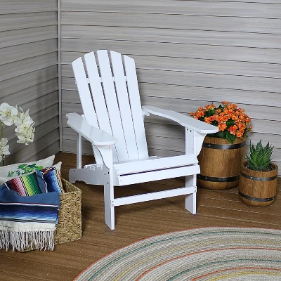 Sunnydaze Decor Sunnydaze Fir Wood Painted Finish Coastal Bliss Outdoor Adirondack Chair 3 Sunnydaze Decor Sunnydaze Fir Wood Painted Finish Coastal Bliss Outdoor Adirondack Chair