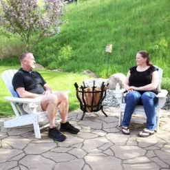 Sunnydaze Decor Sunnydaze Outdoor Lake Style Adirondack Chair With Cup Holder -Sunnydaze Decor GUEST ff2b3b88 55f9 472b 9edc 2f9111d970e8